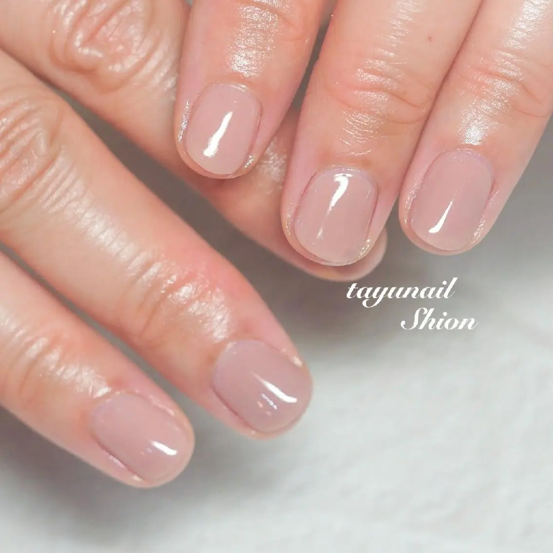 ネイル ブルー ジェルネイル ワンカラーネイル パラジェル 冬ネイル ネイルサロン 【たゆnail】のネイルデザイン