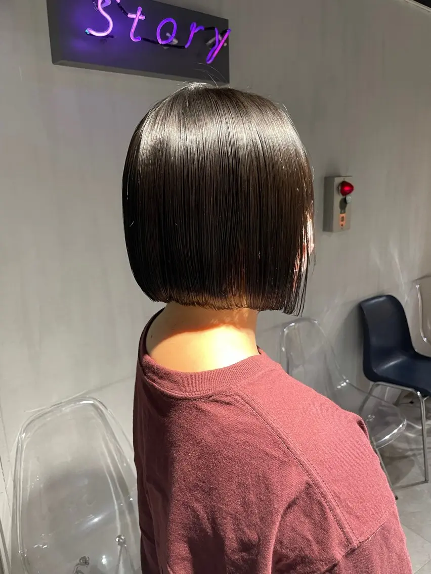 ショート カラー カット ヘアカラー トリートメント ヘッドスパ ヘアセット 🦋ハイトーンボブ ショート🦋トシキのヘアスタイル