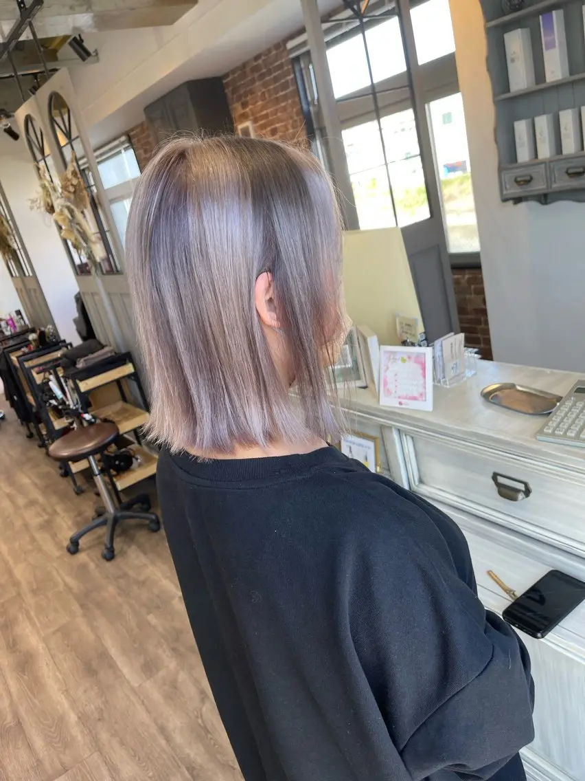 ミディアム カラー ヘアカラー Felice Erikaのヘアスタイル