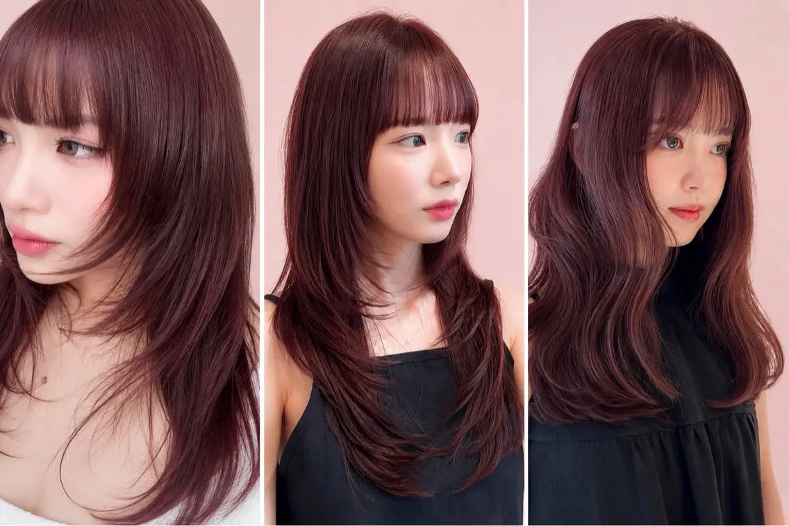 【ピンクカラー限定🩷】ダブルカラー+髪質改善トリートメント+メンテナンスカット✂︎(ロング料金1回分のみかかります)の写真