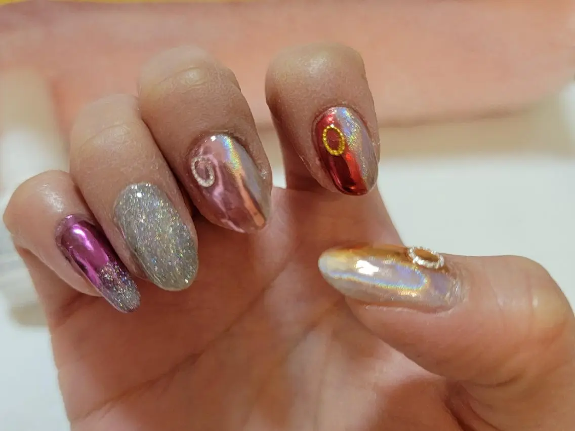 ネイル ミラーネイル ハンドネイル haruka 💕nailのネイルデザイン
