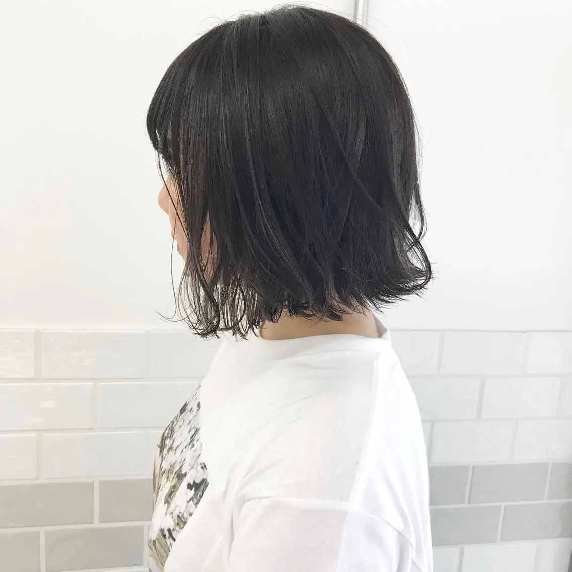 ミディアム 切りっぱなしボブ ボブ BAROQUE バロック立川のヘアスタイル
