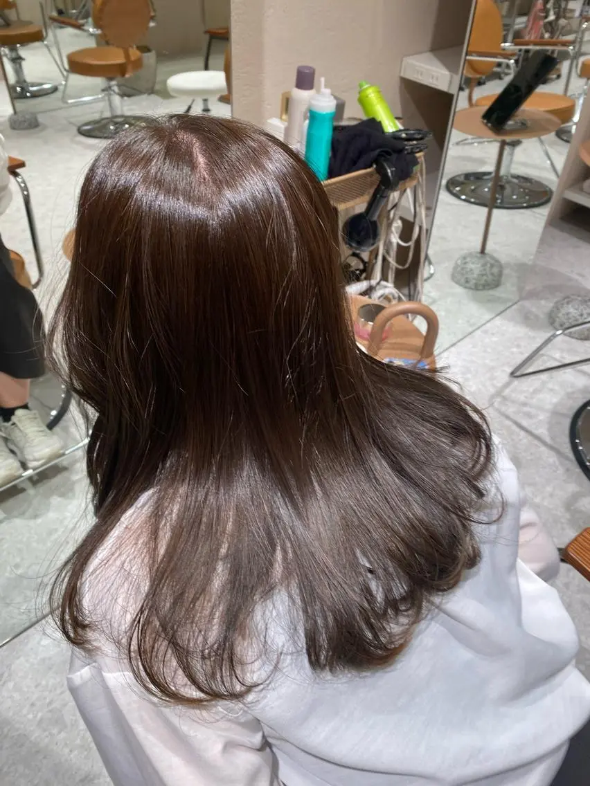 《うる艶美髪🏅》ケアカラー+クイックトリートメント【ミニモ限定50%OFF❣️】の写真