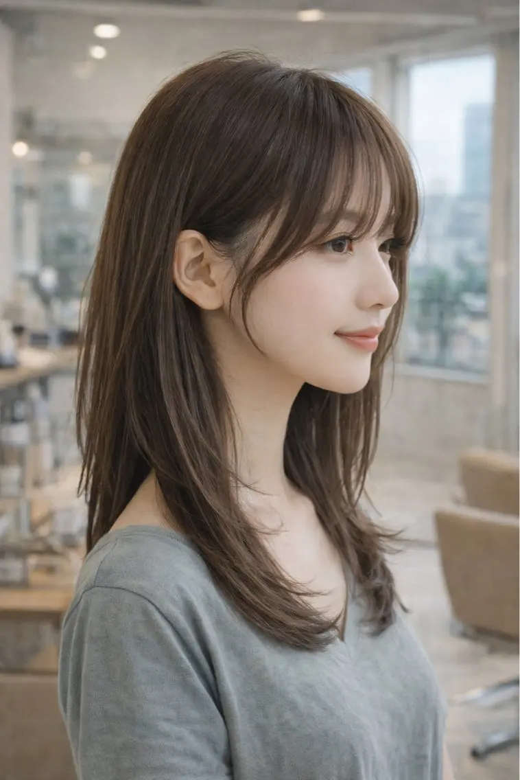 セミロング カラー カット ヘアカラー トリートメント chic channel伊藤のヘアスタイル