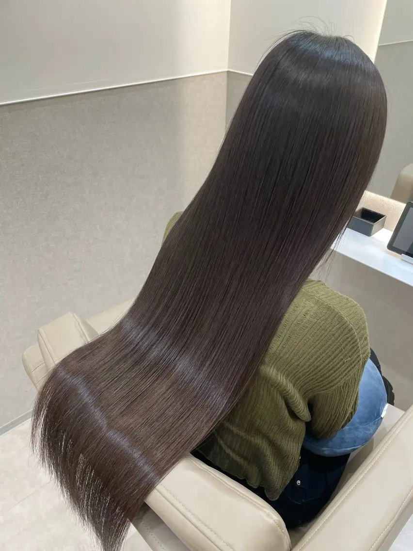 ロング カット トリートメント 髪質改善🌿 縮毛矯正🕊️ヒロキのヘアスタイル