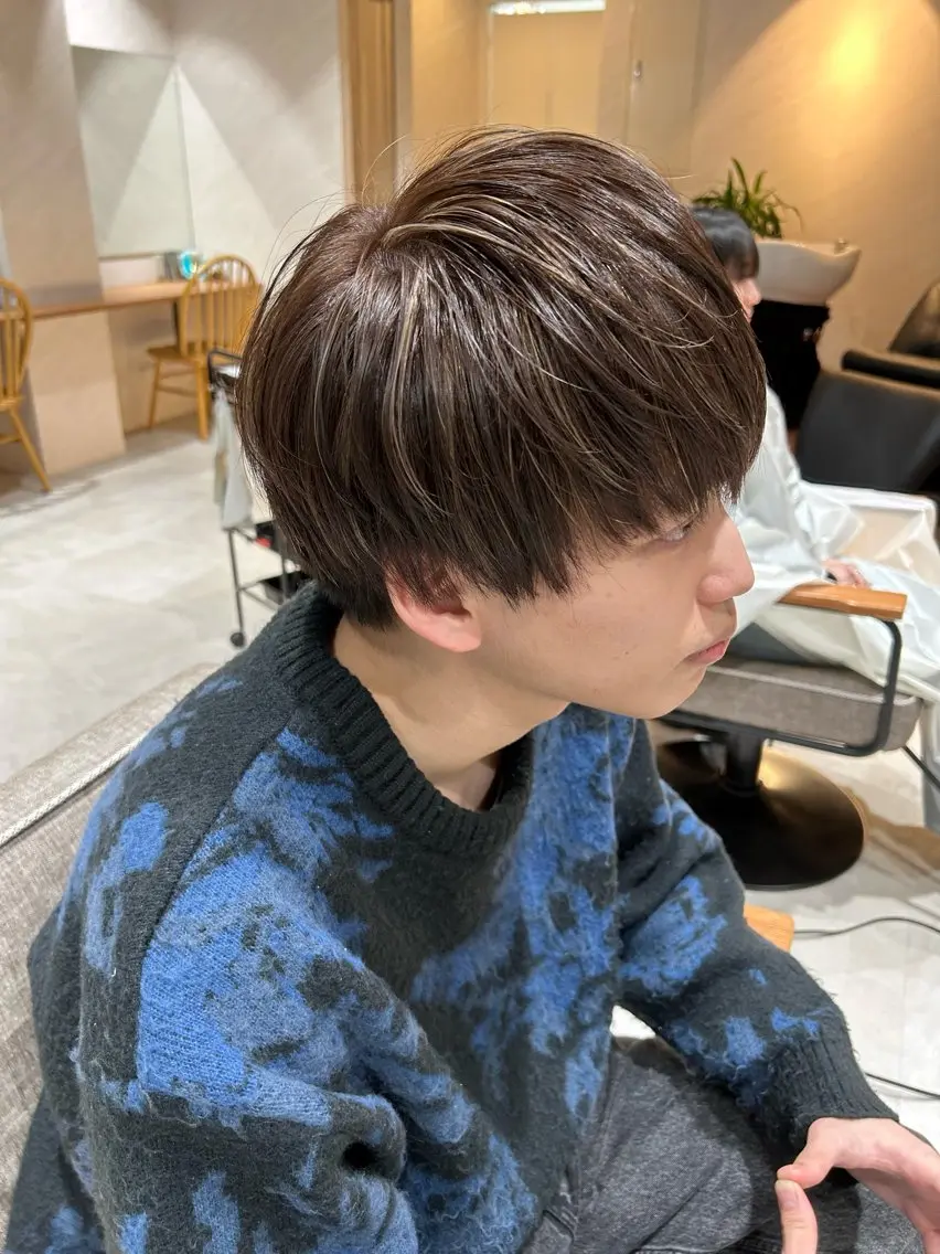 【😎メンズ限定クーポン😎✨】 再現カット➕透明感カラー➕シルクトリートメント✨の写真