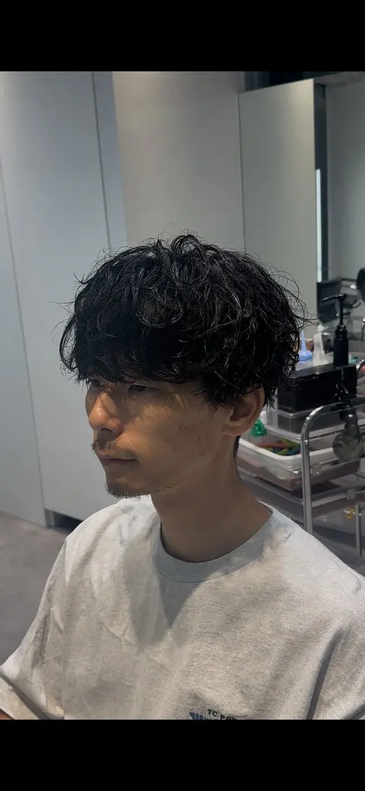 ショート パーマ メンズ メンズパーマ 似合わせパーマ🔥 河浪  大智のヘアスタイル