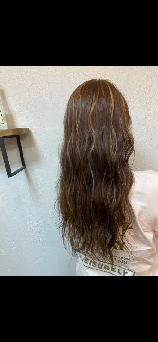 ロング カラー カット ヘアカラー トリートメント ANSA  hair かいりのヘアスタイル