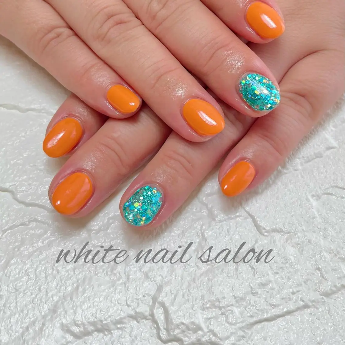 ネイル フットネイル ジェルネイル ハードジェル ラメ(グリッター) 持ち込み white nail salonのネイルデザイン