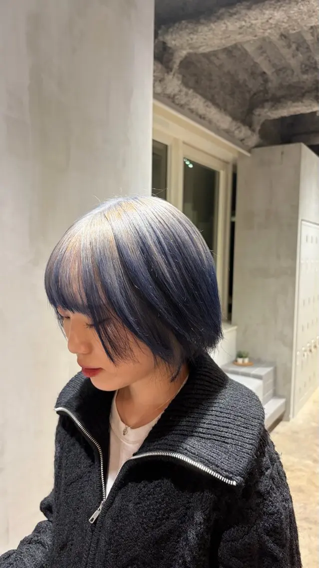 カラー ヘアカラー るかブリーチ特化ピン クカラープルエクステのヘアスタイル