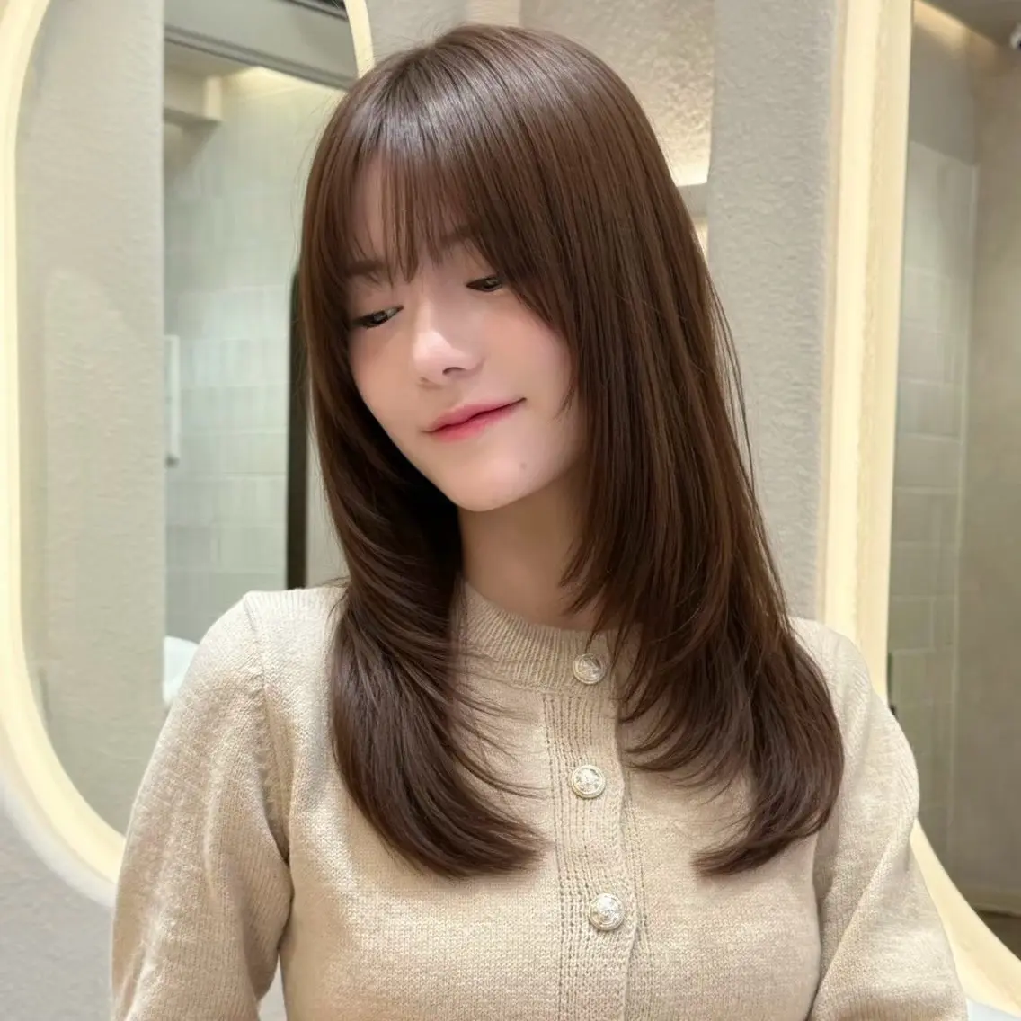【ご新規様限定価格🪄ྀི】カット➕艶カラー➕内部補修1step treatment🎀‎🤍の写真