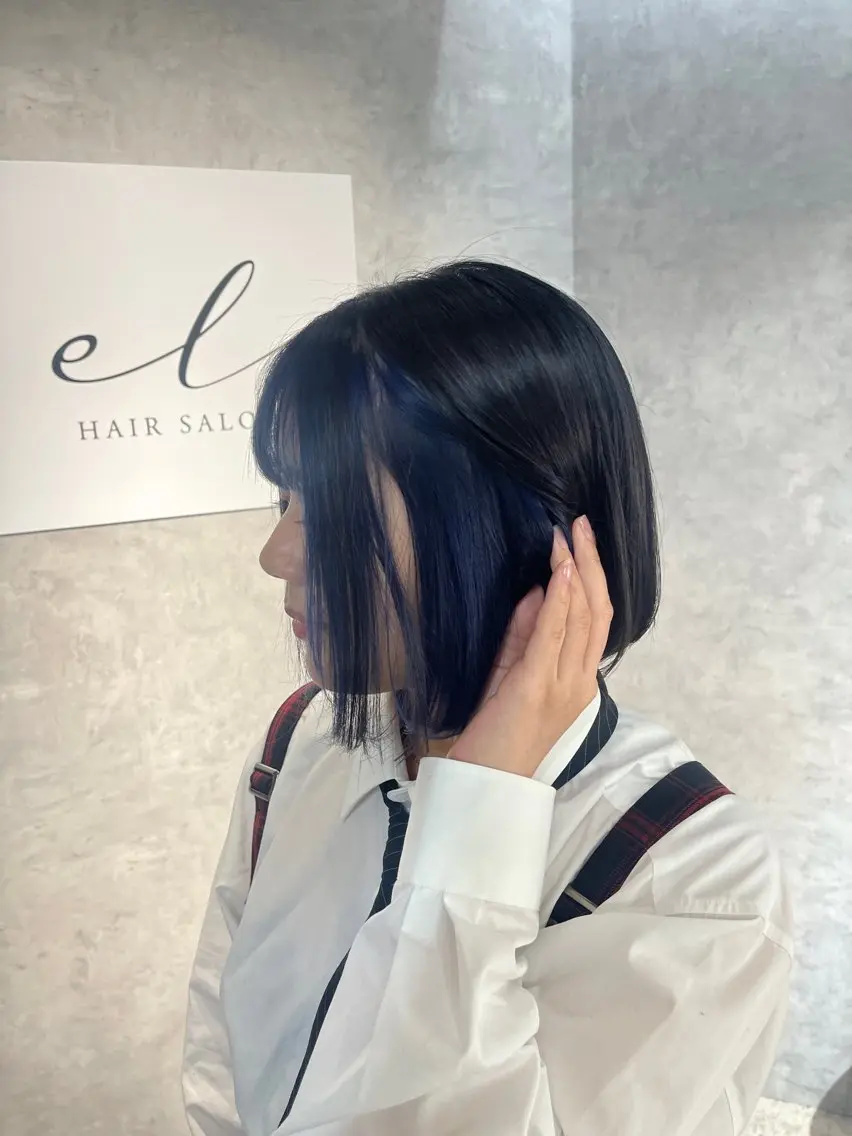 ショート カラー ブリーチ インナーカラー ヘアカラー トリートメント 福西 洋斗のヘアスタイル