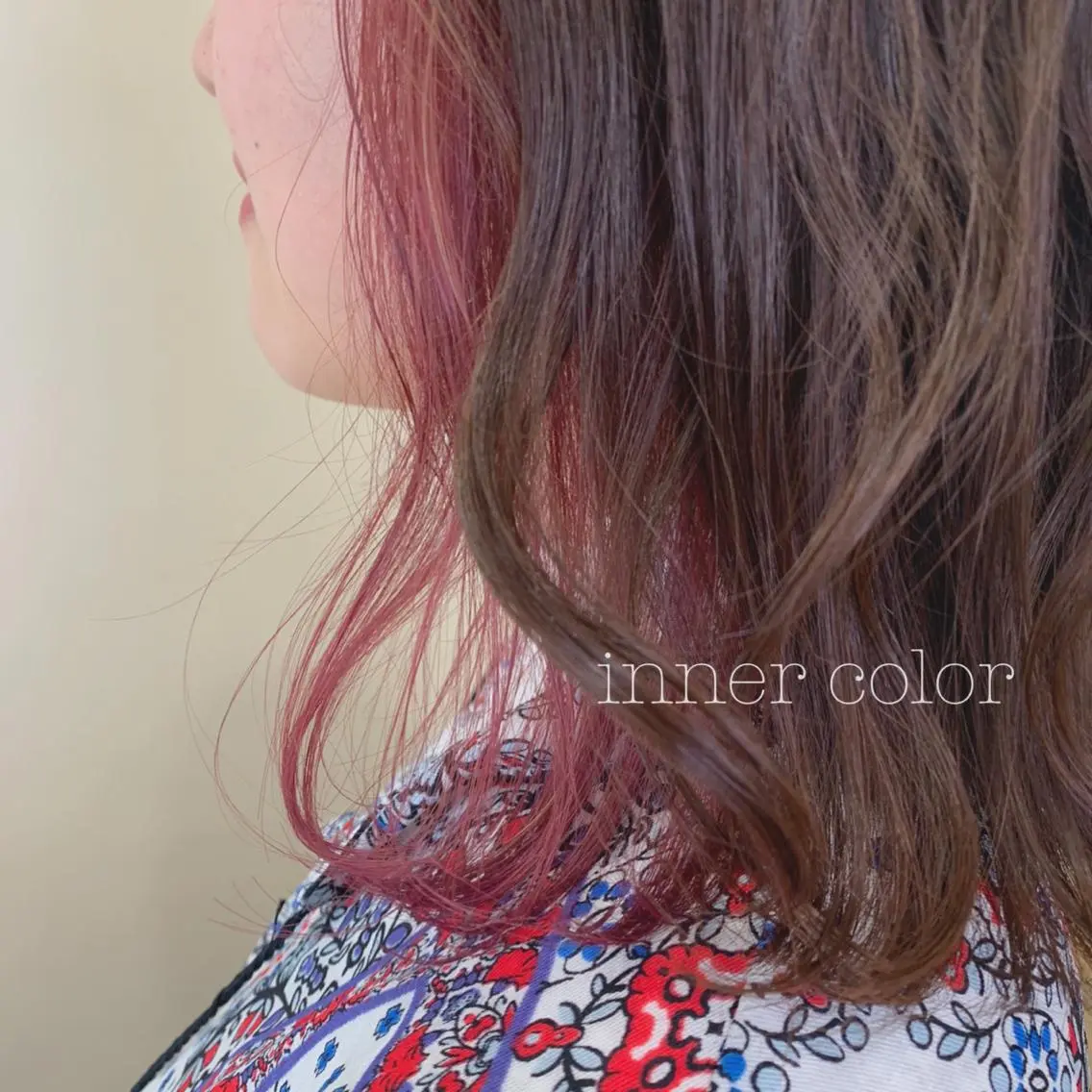 ミディアム カラー カット ヘアカラー トリートメント ぱつっとボブ/ 小野あかねのヘアスタイル