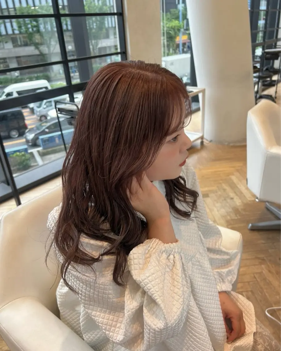 セミロング カット ヘアカラー 🩰Lolonois 森ノ宮Aiko🎀のヘアスタイル