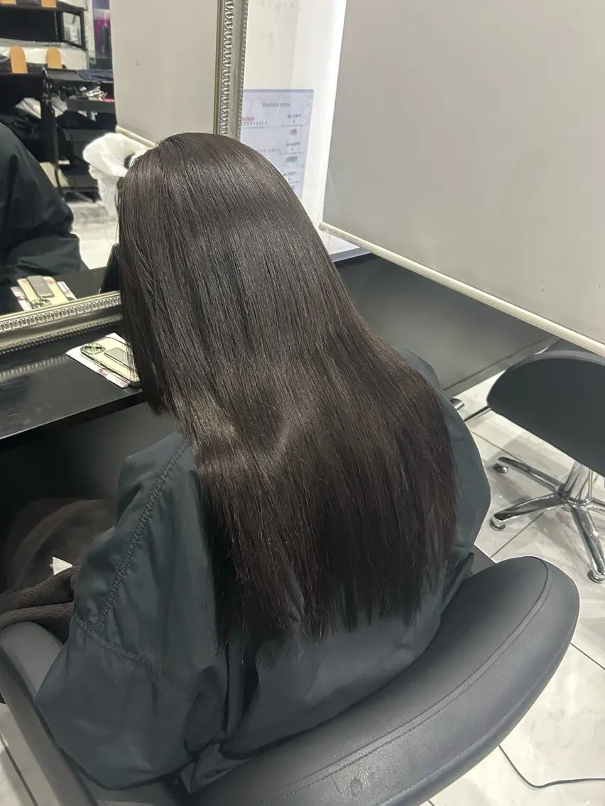 ロング プルエクステ エクステ ロング 長田 麻友子のヘアスタイル