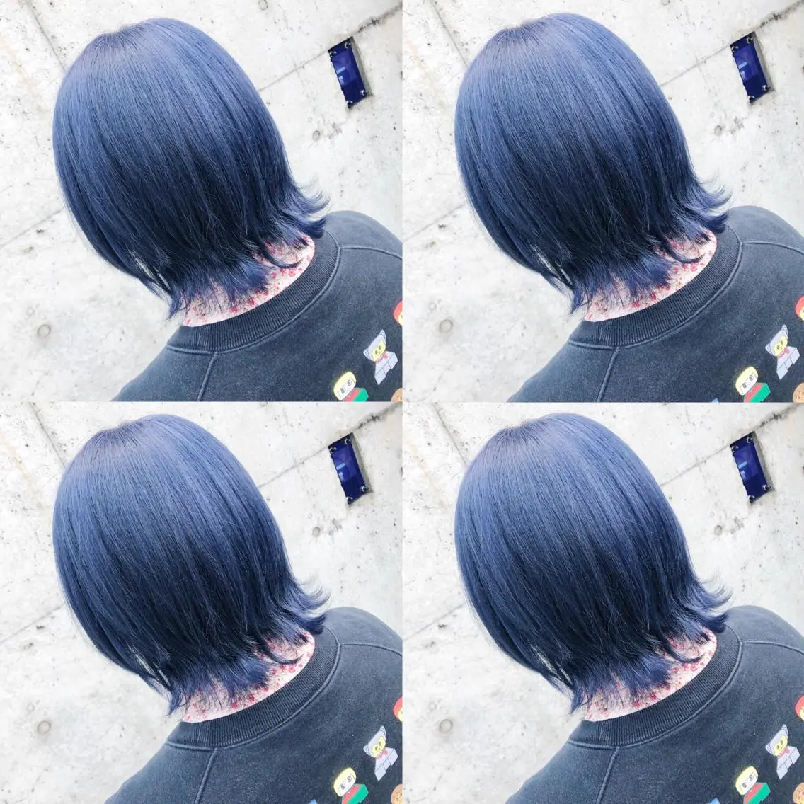 ショート カラー ヘアアレンジ メンズ キッズ ヘアカラー トリートメント ヘアセット 💟Chloe原宿店 🩶ハイトーンのヘアスタイル