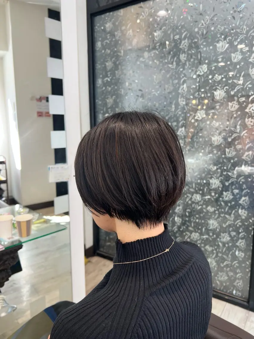 ショート カラー トリートメント カット ヘアカラー トリートメント kataoka ryotaのヘアスタイル
