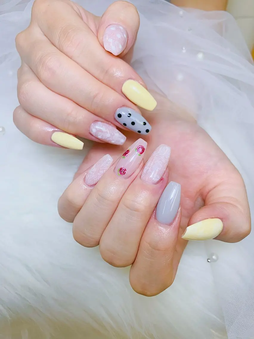 ネイル チークネイル 長さ出し フラッシュネイル フレンチネイル グラデーション ハンドネイル AN NAIL SALONのネイルデザイン