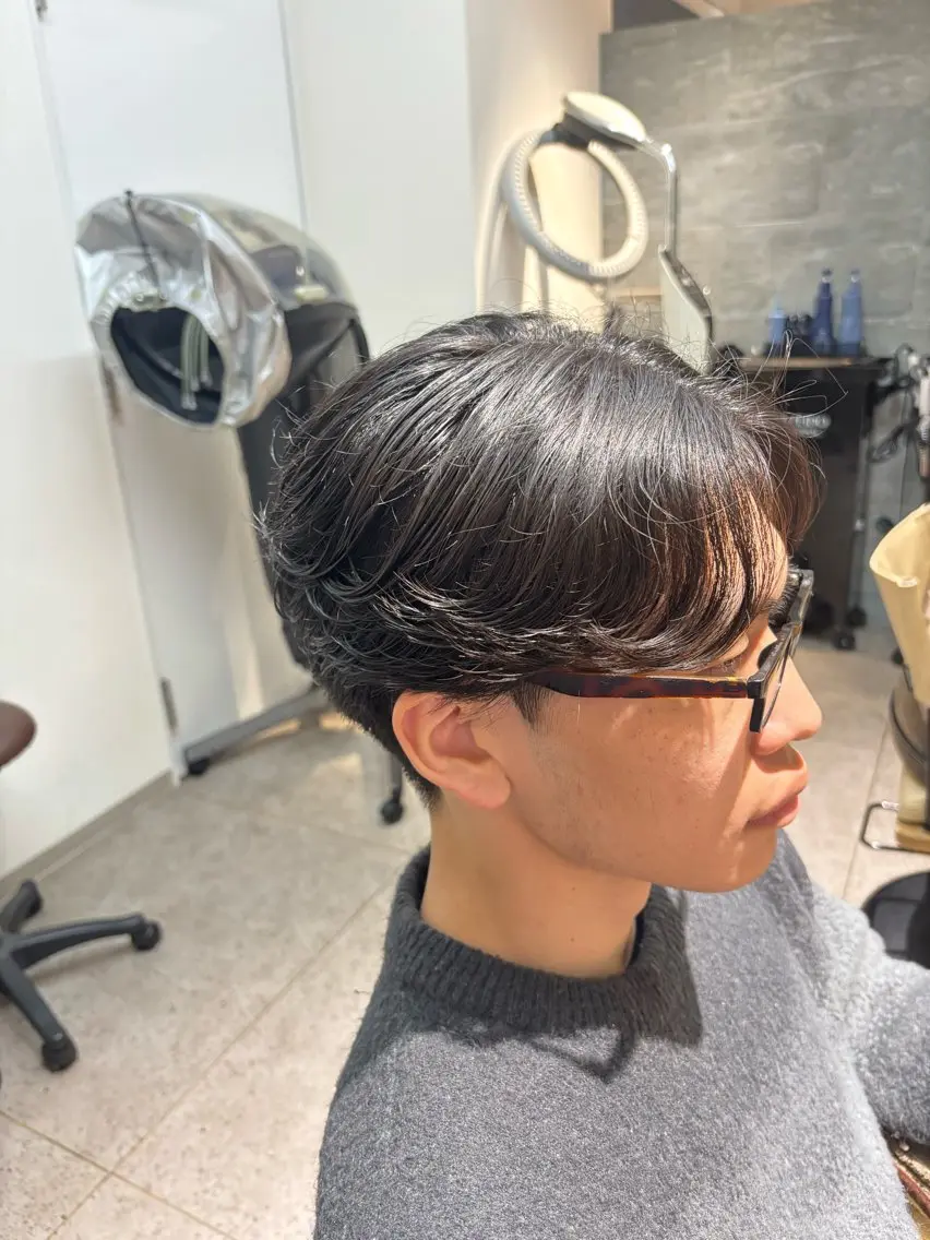 メンズ カット パーマ 0円モデル🌷 🫧Akariのヘアスタイル
