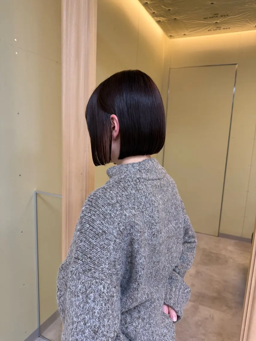 ショート カラー カット ヘアカラー トリートメント 伶風/ ボブのヘアスタイル