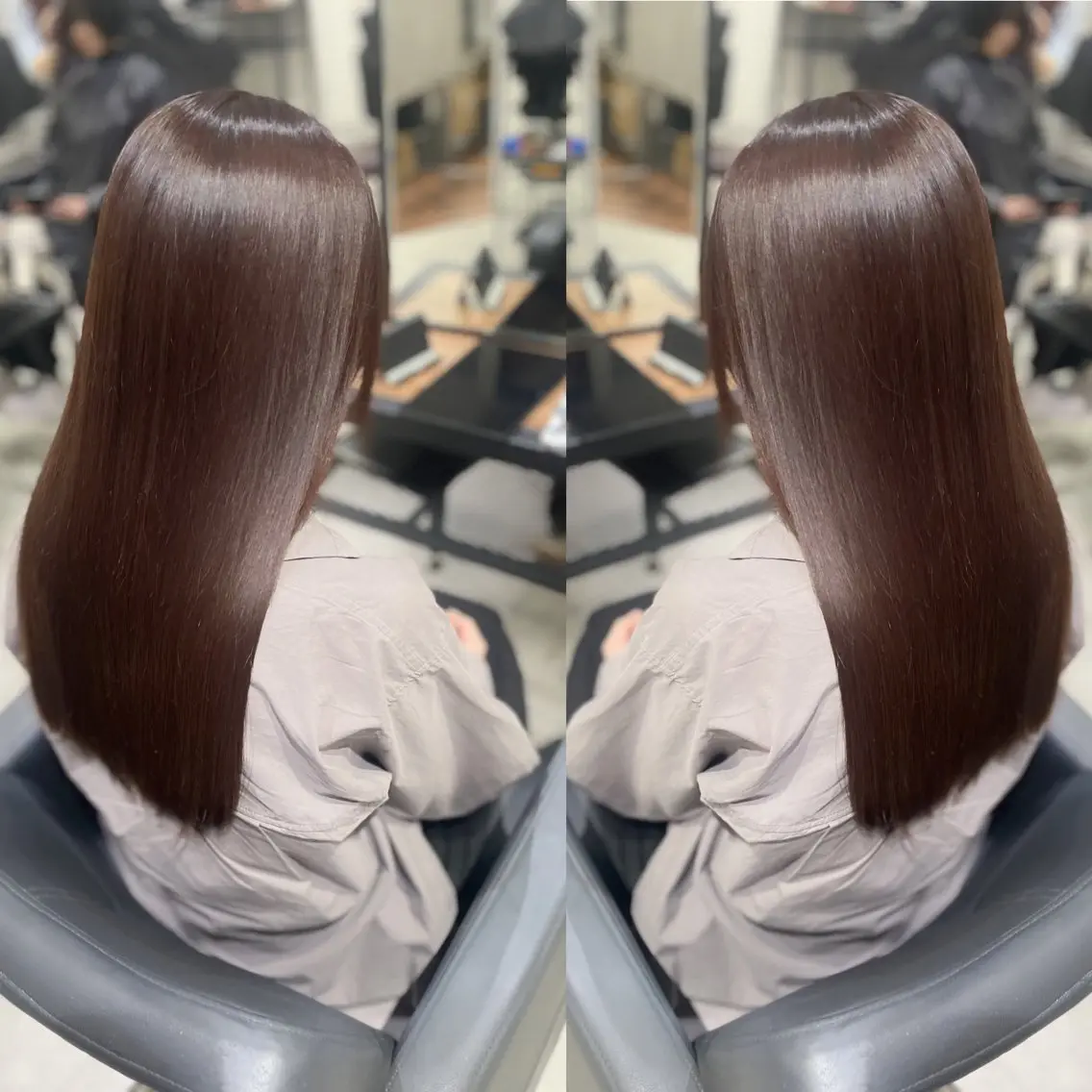 ロング ケアカラー 縮毛矯正 カット ヘアカラー トリートメント 杉野🫧美髪🫧 Zina博多店長のヘアスタイル