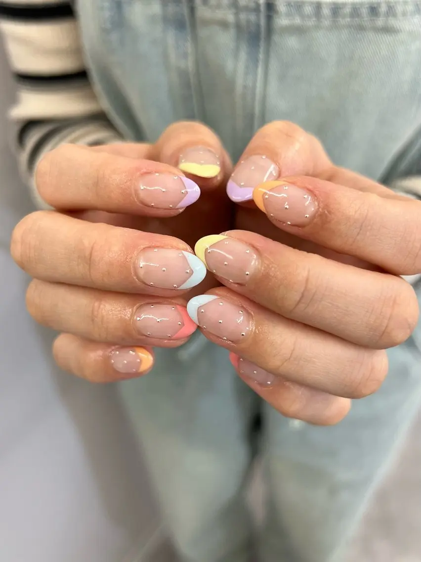 ネイル ジェルネイル マグネットネイル ニュアンスネイル パラジェル パステルネイル ハンドネイル ハンドケア Bana_ Nailのネイルデザイン