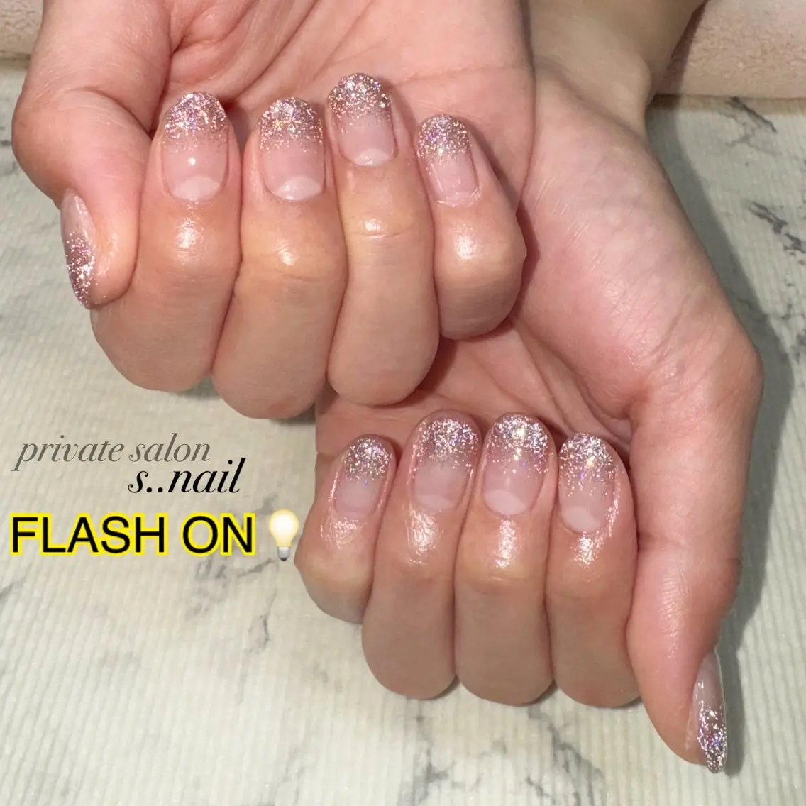 ネイル グラデーション ラメ(グリッター) ハンドネイル フットネイル s..nail / MORITAのネイルデザイン