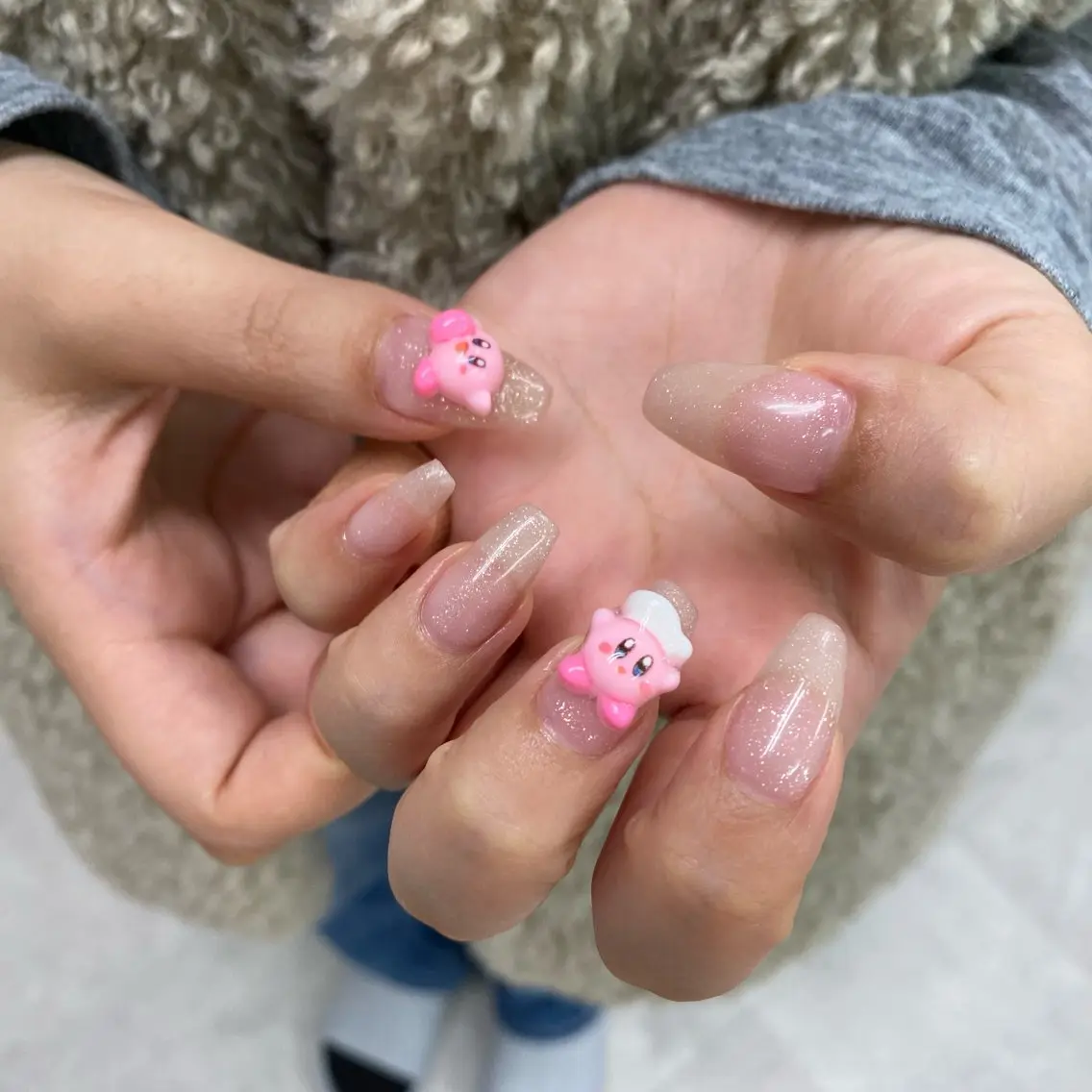 ネイル ラメ(グリッター) ピンク 🫧RaLa ⭐︎AYAKA🫧のネイルデザイン