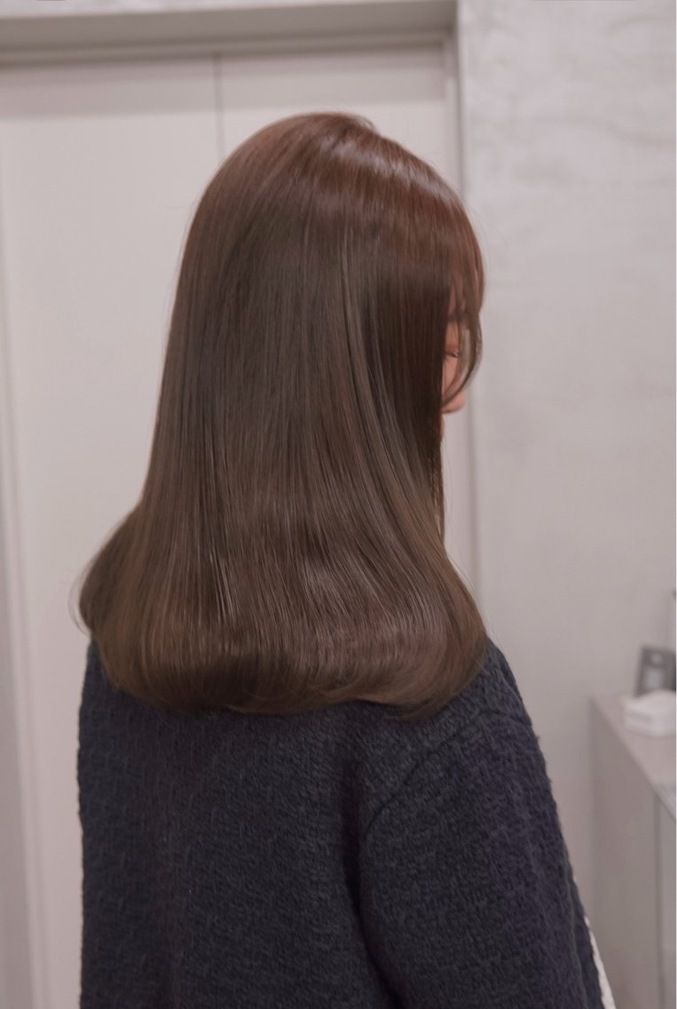 セミロング カット ヘアカラー トリートメント 髪質改善/ベージュ 🎀mikuのヘアスタイル