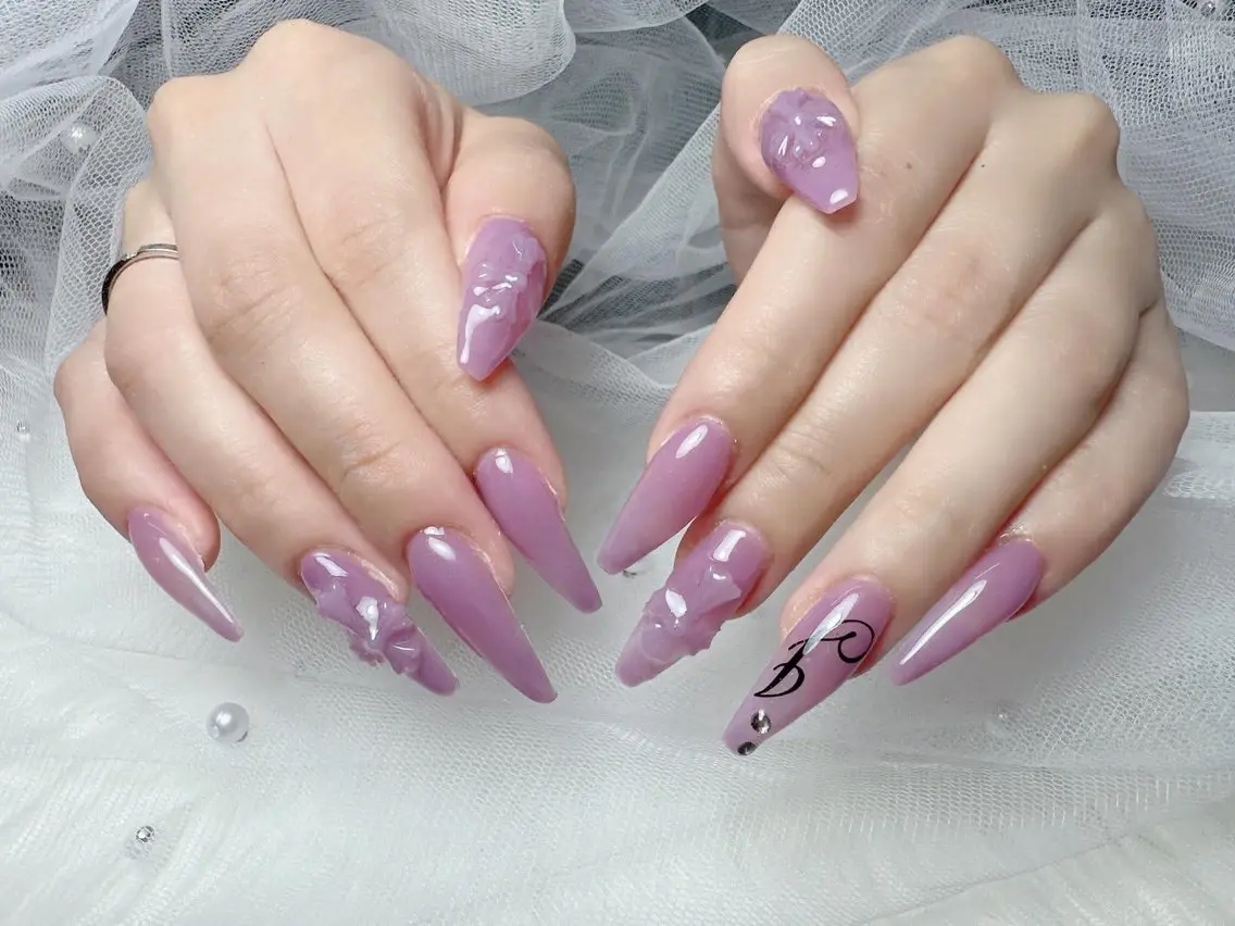 ネイル ブルー フットネイル フレンチネイル 韓国ネイル マグネットネイル ハンドネイル ハンドケア Hara Nail 【持ち込みOK】のネイルデザイン