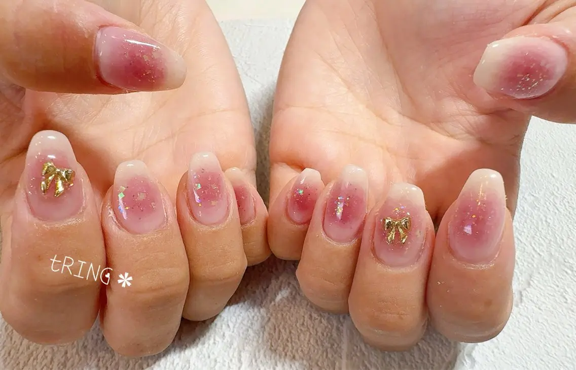 ネイル ハンドネイル tRING＊ しいの木台のネイルデザイン