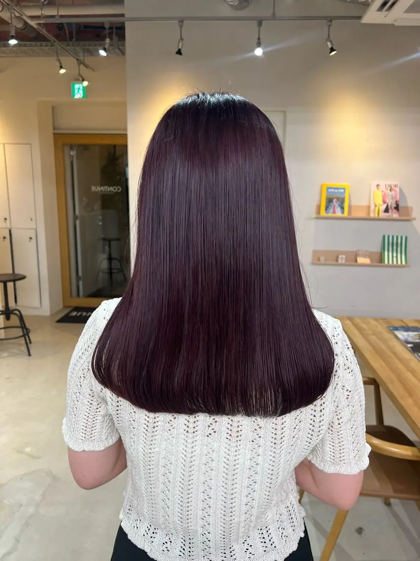 🦋プツッと切りっぱなしカット🦋➕Aujua4stepトリ付き✨/髪質改善の写真