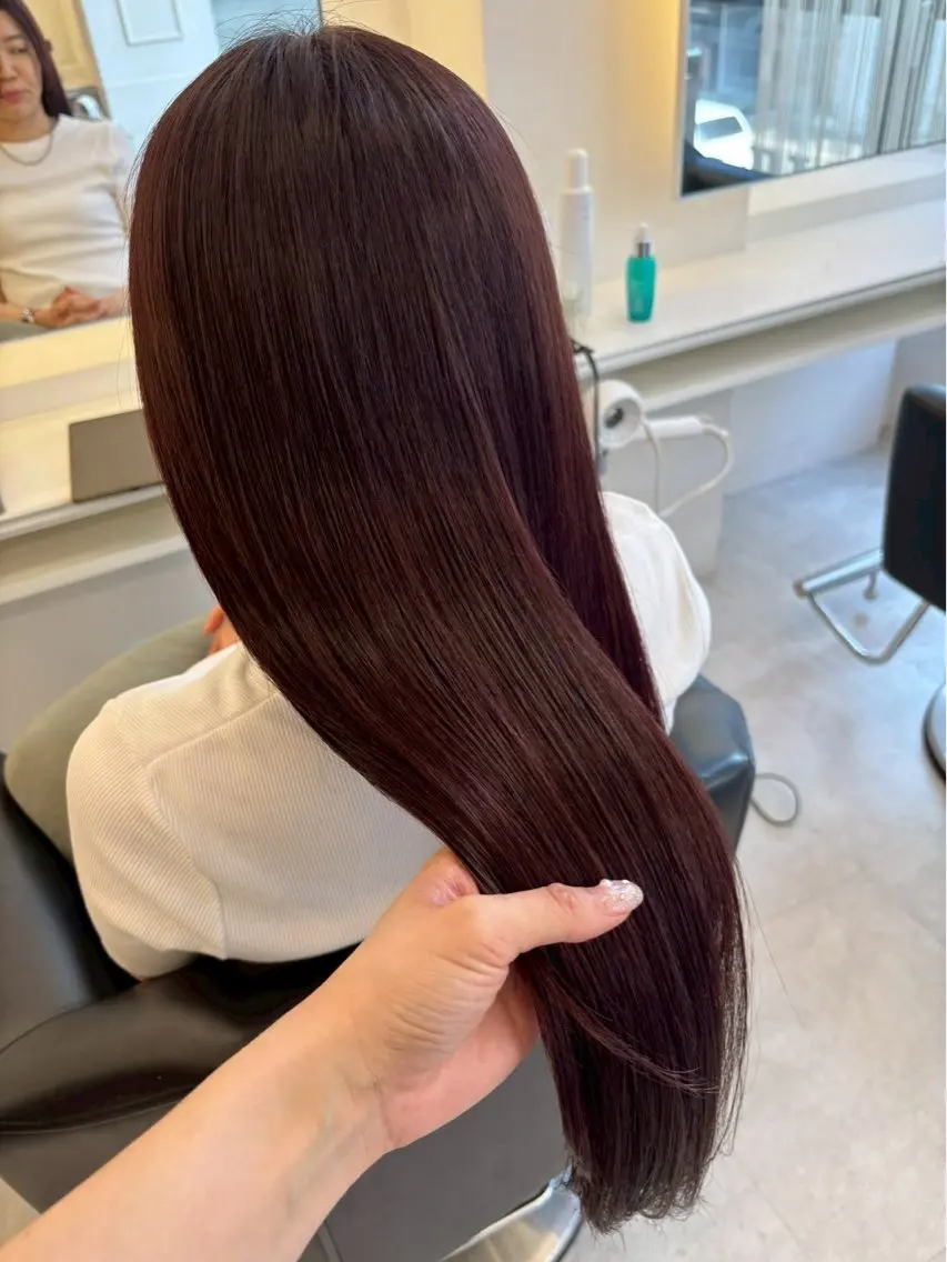 ロング カラー ParveMix 岡本えりかのヘアスタイル