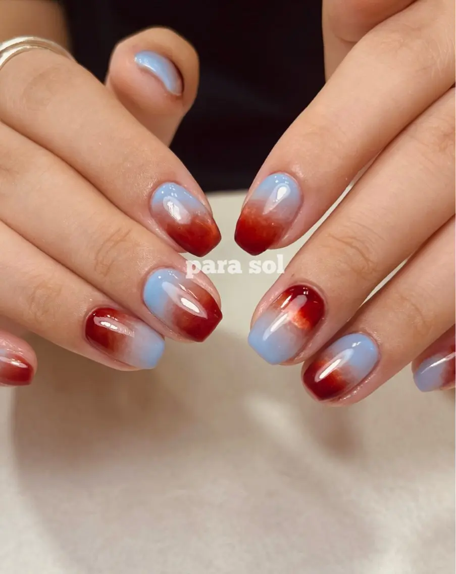 ネイル グラデーション ハンドネイル フットネイル Para Sol nail Maoのネイルデザイン
