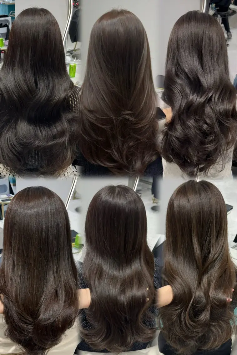 ロング カラー ベージュカラー 透明感カラー グレージュ オリーブベージュ オリーブカラー カット ヘアカラー トリートメント Riho♡レイヤー/ 名駅/大人韓国ヘアのヘアスタイル
