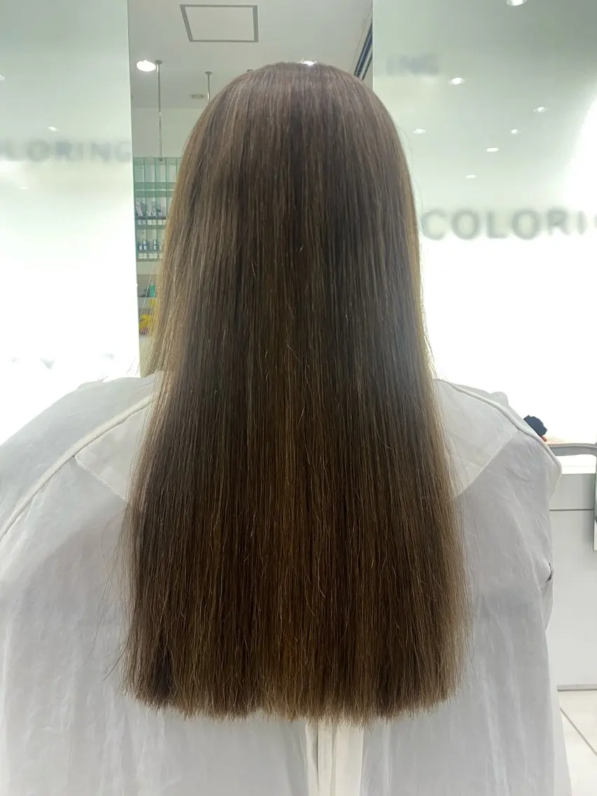 ロング カラー カット トリートメント 🦄艶髪育毛🌟毛髪 診断/セット/駒井のヘアスタイル