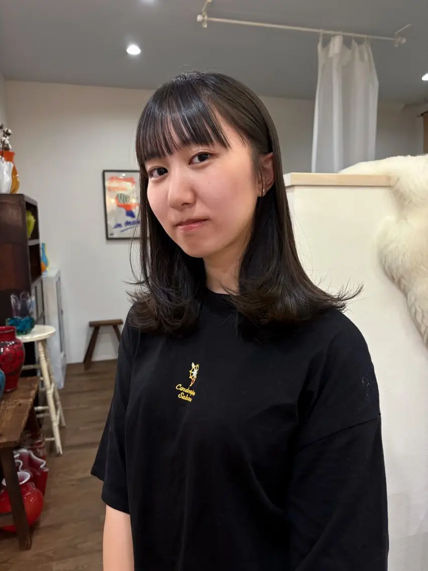 ミディアム レイヤーカット Nono カットモデル募集中♩のヘアスタイル