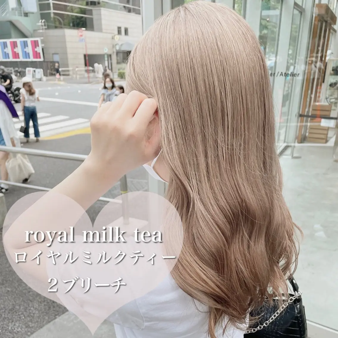 ミディアム ヘアカラー 縮毛矯正 ブリーチ縮毛矯正 🪞履歴修正のヘアスタイル
