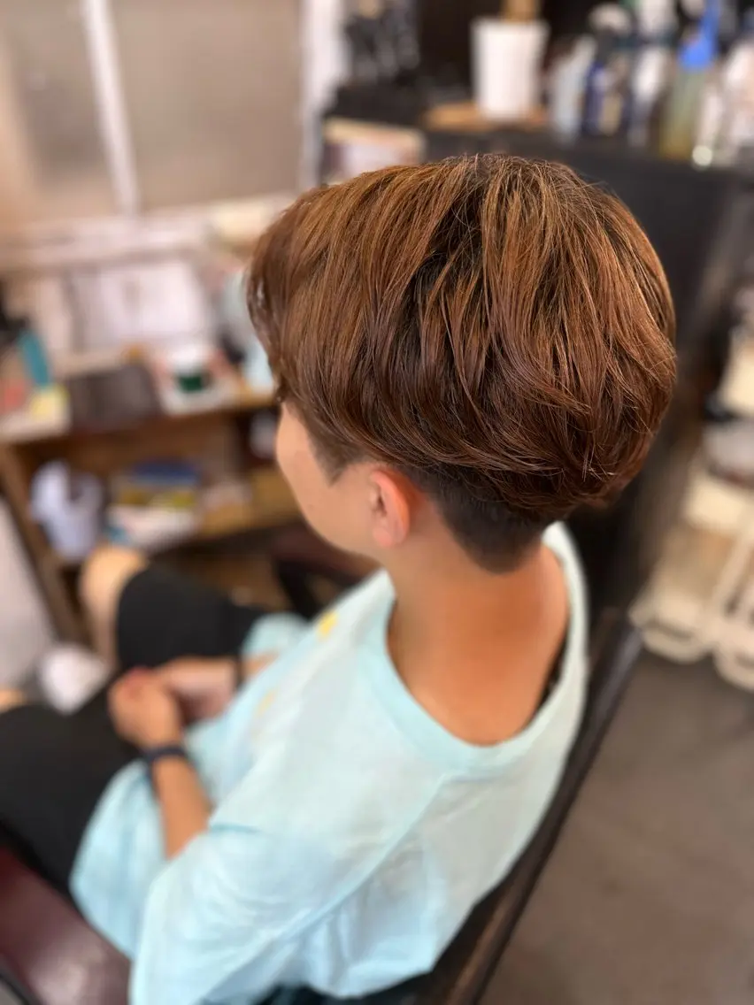 カラー パーマ メンズ メンズパーマ カット パーマ 元住吉プランツヘアー ☘️丸山☘️のヘアスタイル