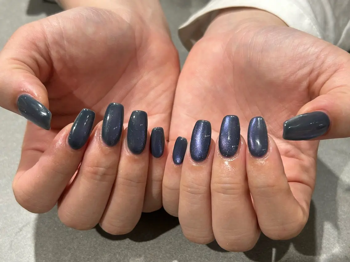 ネイル ブルー ハンドネイル &robe Nana🌟のネイルデザイン