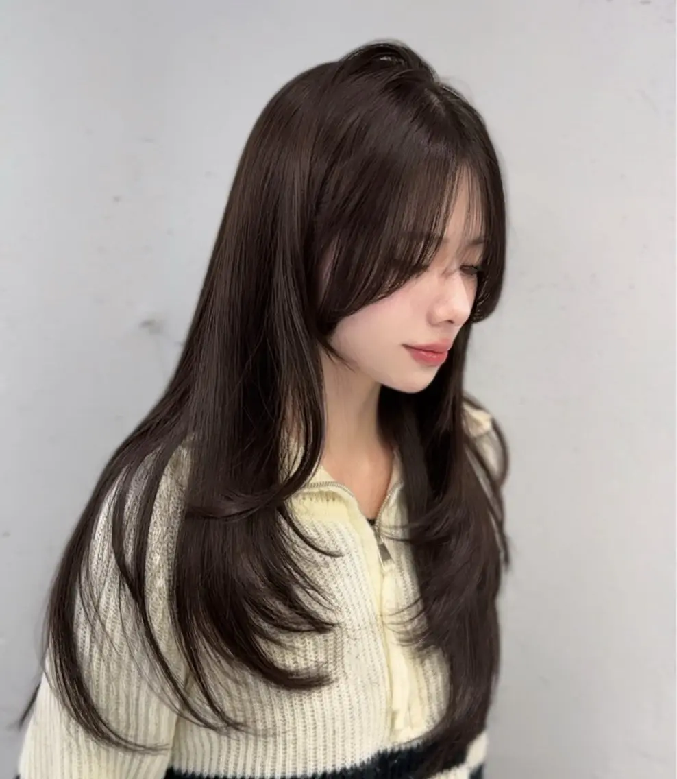 ロング カラー ヘアアレンジ RioN/網紅ヘア 🩶透明感艶カラーのヘアスタイル