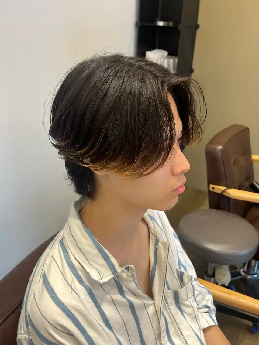 パーマ メンズ カット パーマ 垢抜けのあっきー/ 本厚木徒歩1分のヘアスタイル