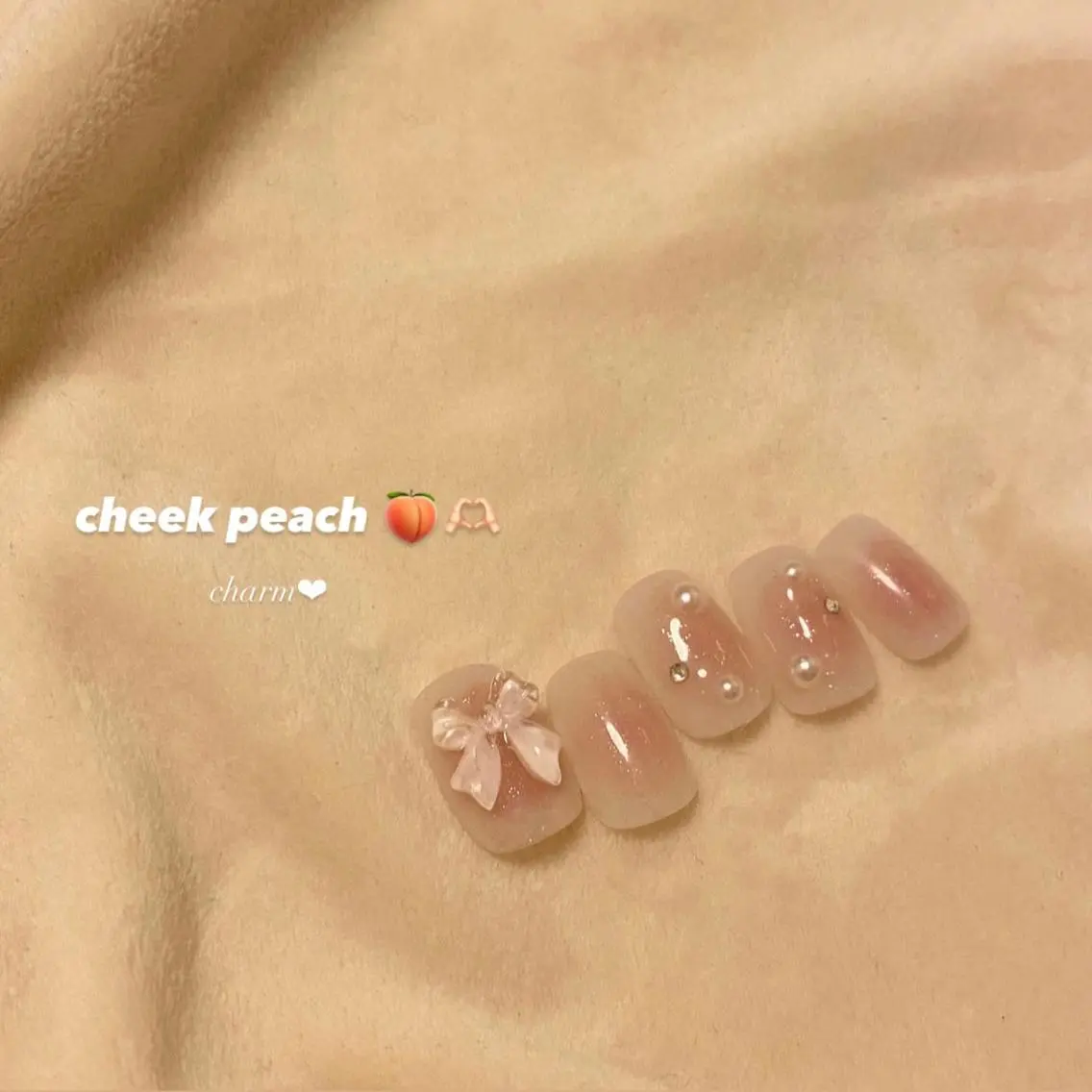 ネイル チークネイル ハンドネイル nail salon charmのネイルデザイン