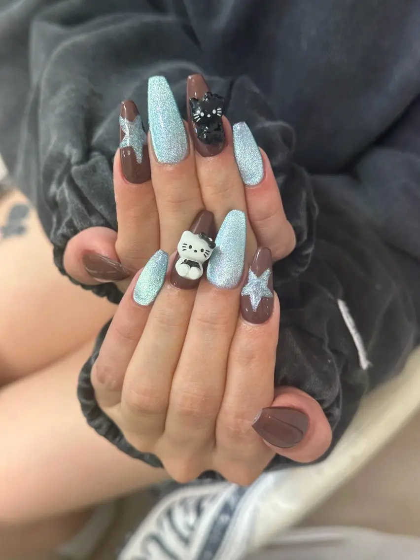 ネイル チークネイル 長さ出し フレンチネイル ガーリー 韓国ネイル Sun Nail linaのネイルデザイン