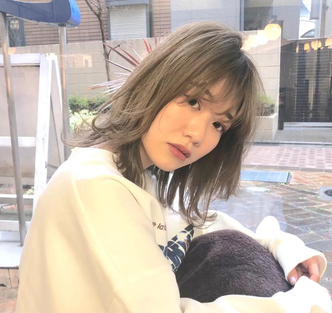 セミロング 外ハネヘア 永野 亮介のヘアスタイル