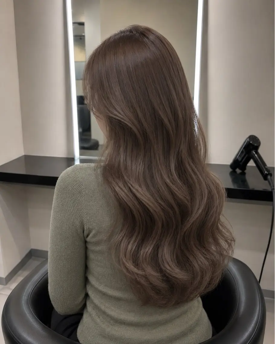 ミディアム カラー ブラウンカラー トリートメント 🌈ウルトワ水素 髪質改善naru🌈のヘアスタイル