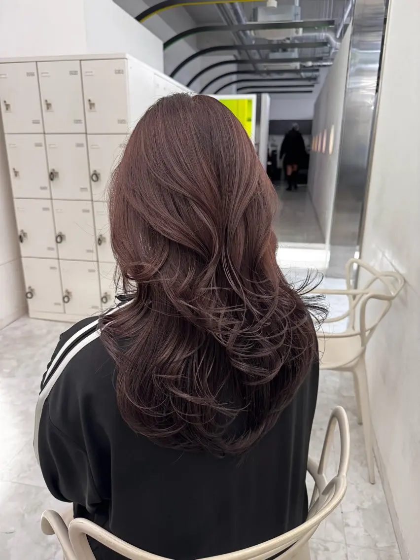 ロング カット ヘアカラー ヘアセット 韓国系支持率No.1 レイヤー特化/きょうのヘアスタイル