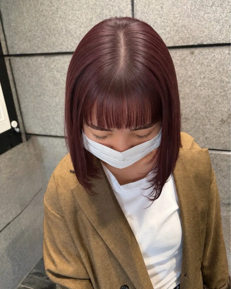 カラー ブリーチ ダブルカラー ヘアカラー トリートメント 艶カラー/レイヤー/ 似合せ/ Fureaのヘアスタイル