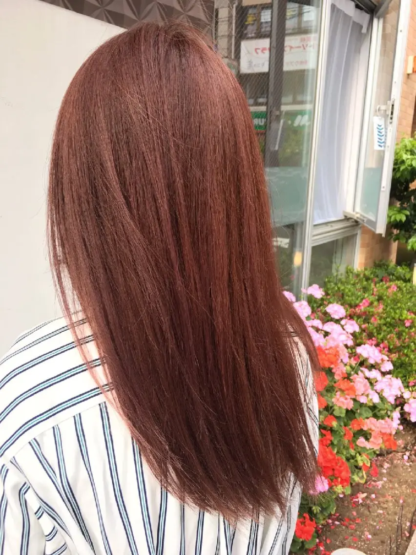 ロング カラー ブリーチ ピンクカラー ヘアカラー ASAKO ✴︎アメリシュシュのヘアスタイル