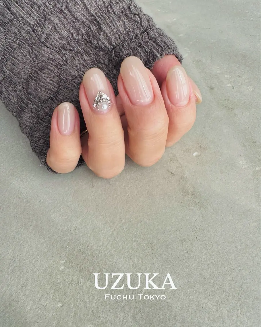 ネイル シンプルネイル 冬ネイル クリスマス 【 enn 】 Uzuka Yukaのネイルデザイン
